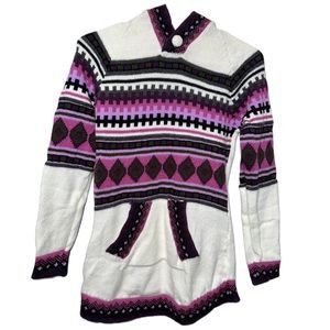 Alpaca Cardigan for Girls Made in Peru Hoodie Jumper